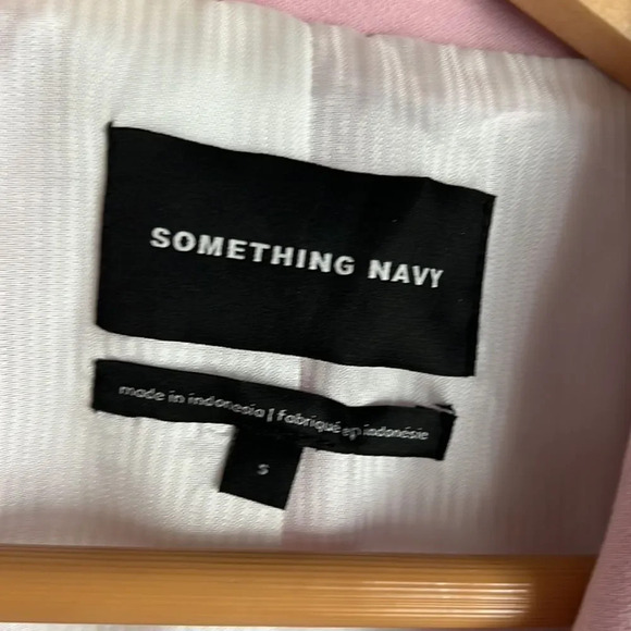 NWT Something Navy Pink Carnation Powerhouse Blazer - Picture 9 of 13